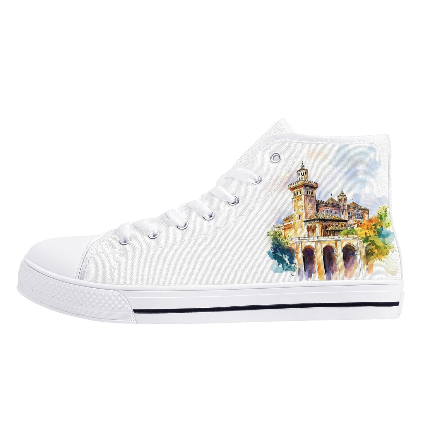 Spain Heritage Minimal High Top Canvas Shoes - Men