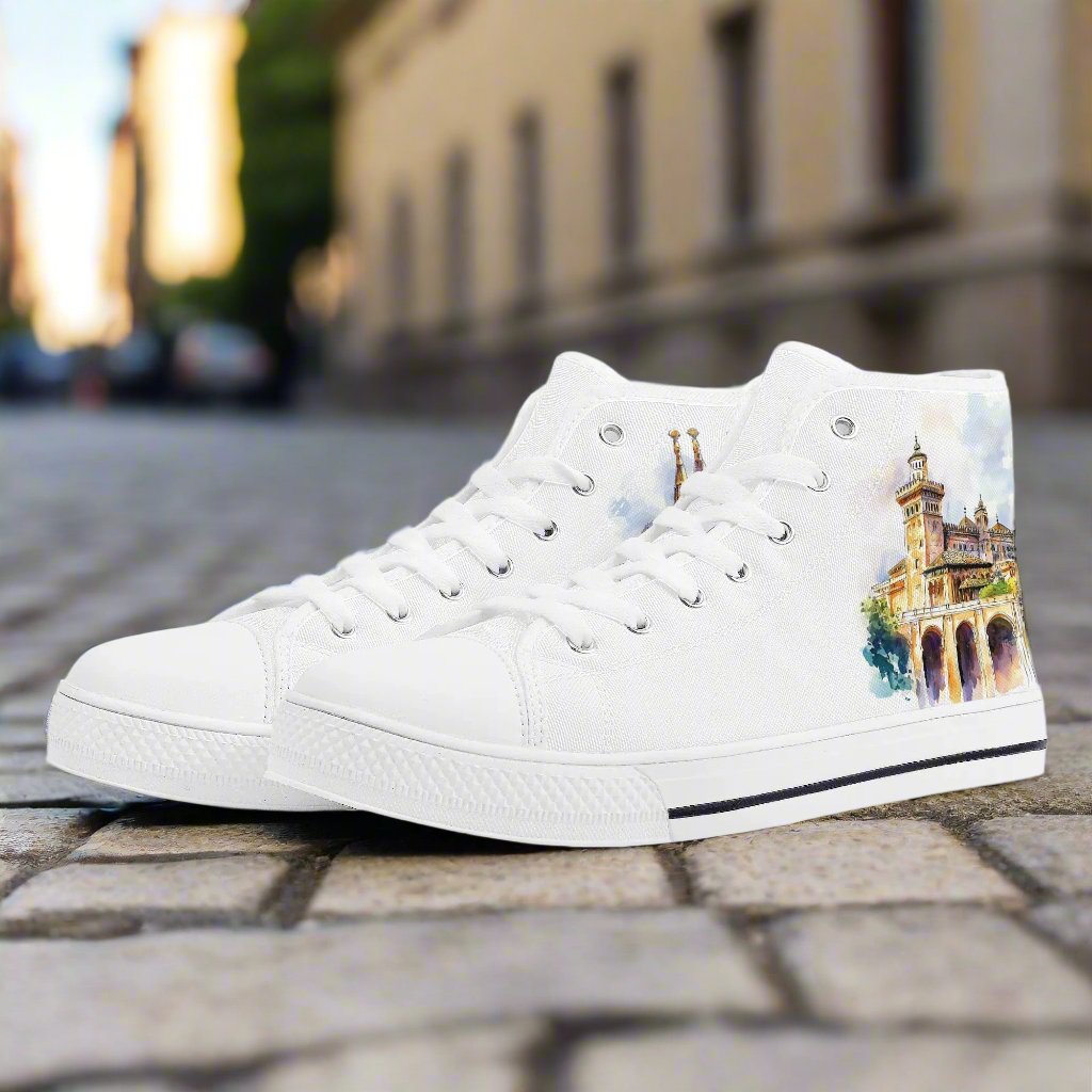 Spain Heritage Minimal High Top Canvas Shoes - Men