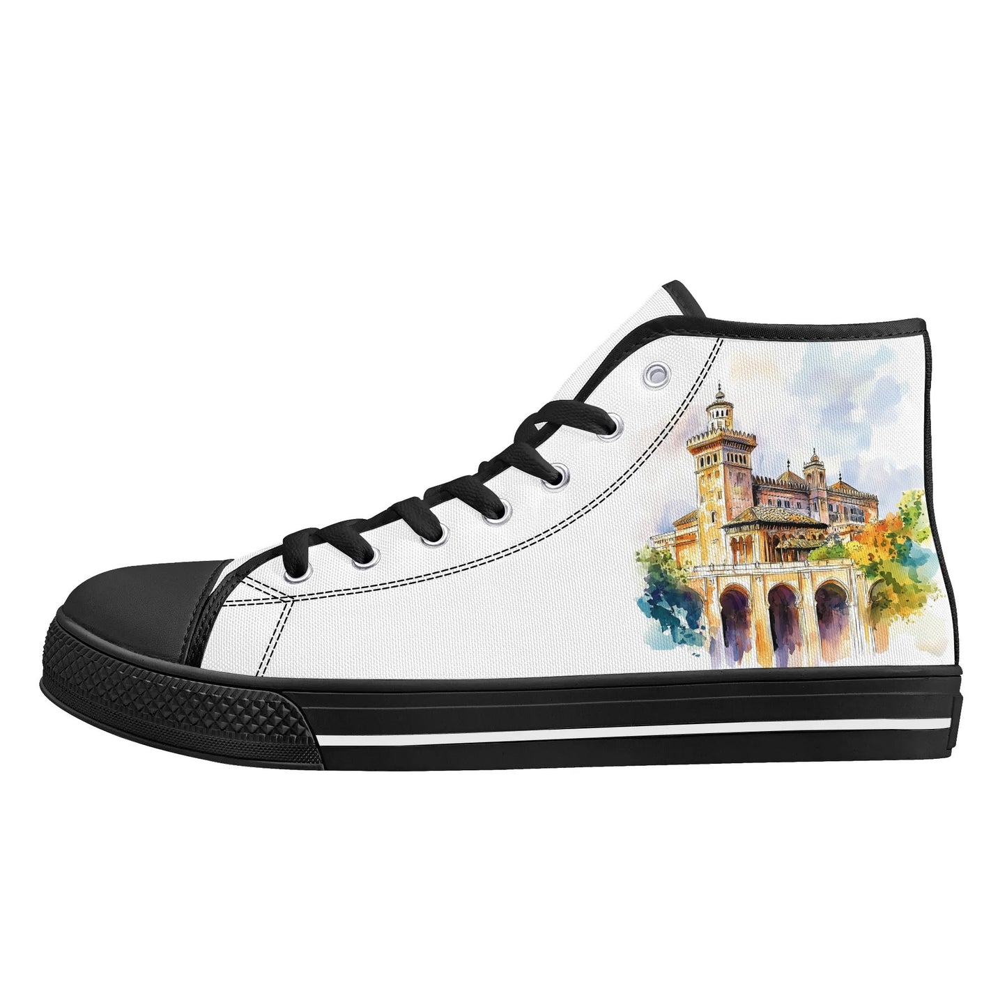 Spain Heritage Minimal High Top Canvas Shoes - Men