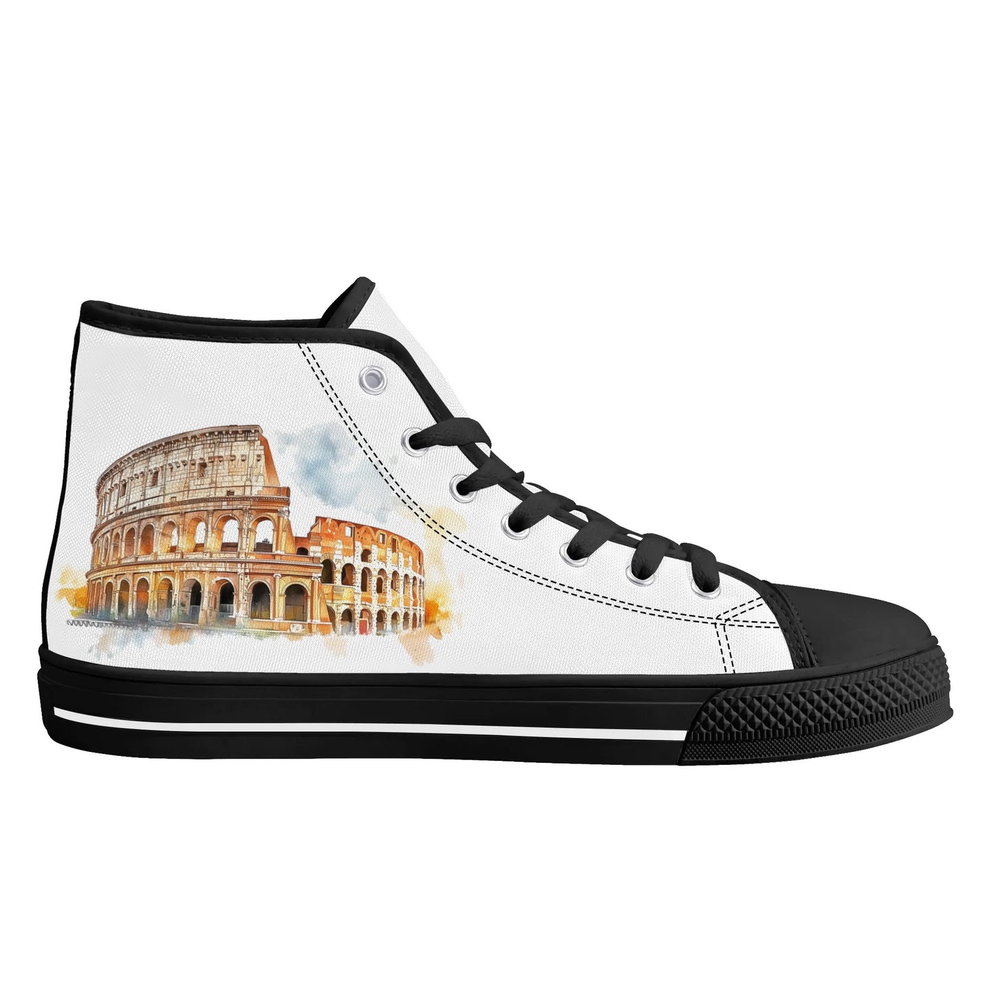 Ciao Roma Minimal High Top Canvas Shoes - Men