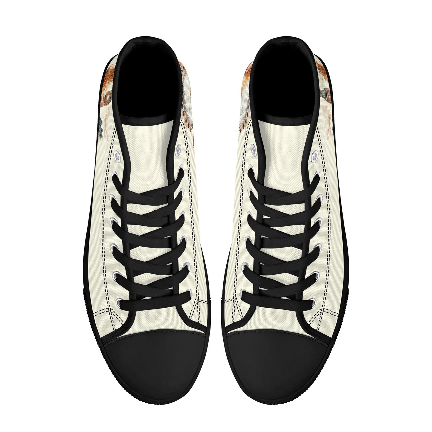London Lights Minimal High Top Canvas Shoes - Men