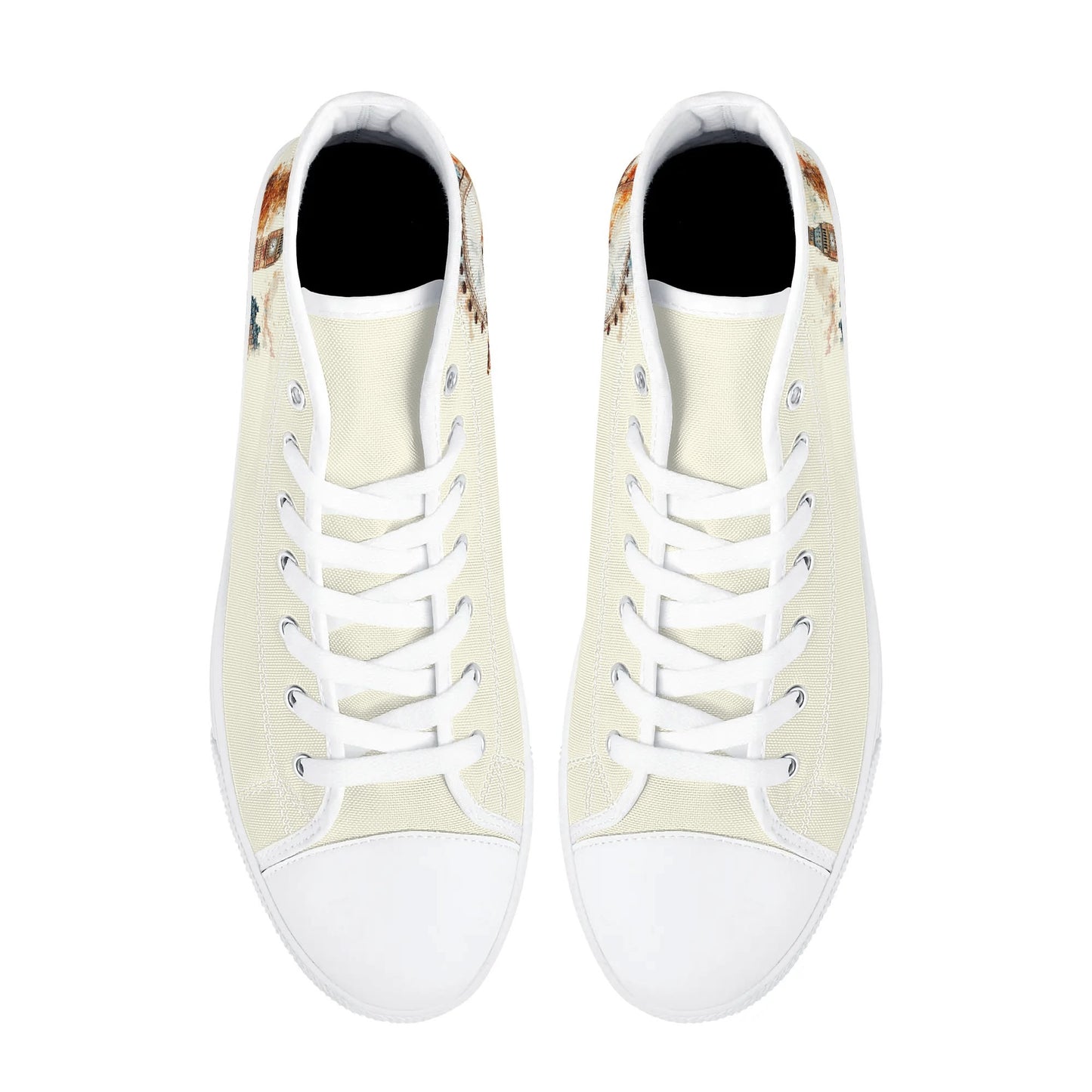 London Lights Minimal High Top Canvas Shoes - Men