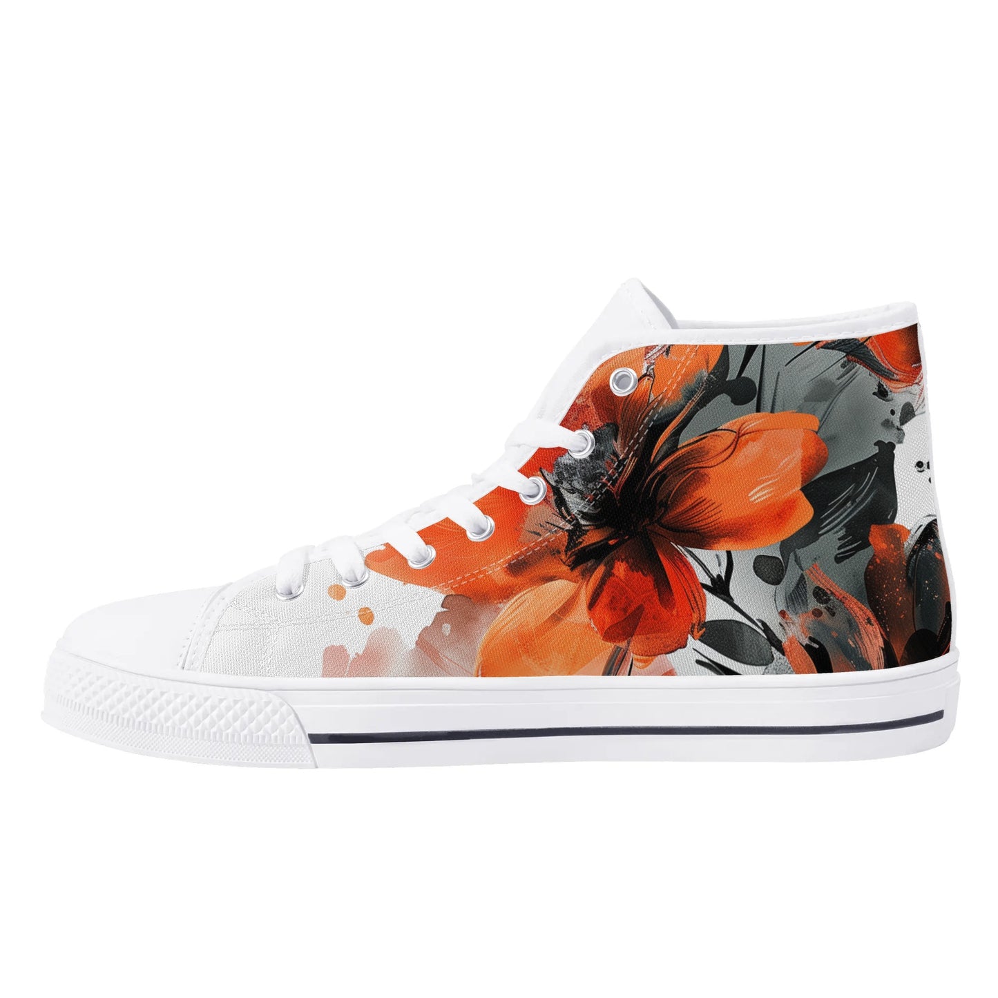 Poppy Dreams High Top Canvas Shoes - Women