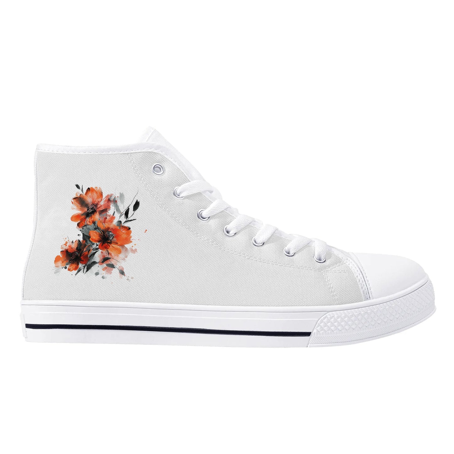 Poppy Dreams High Top Canvas Shoes - Women