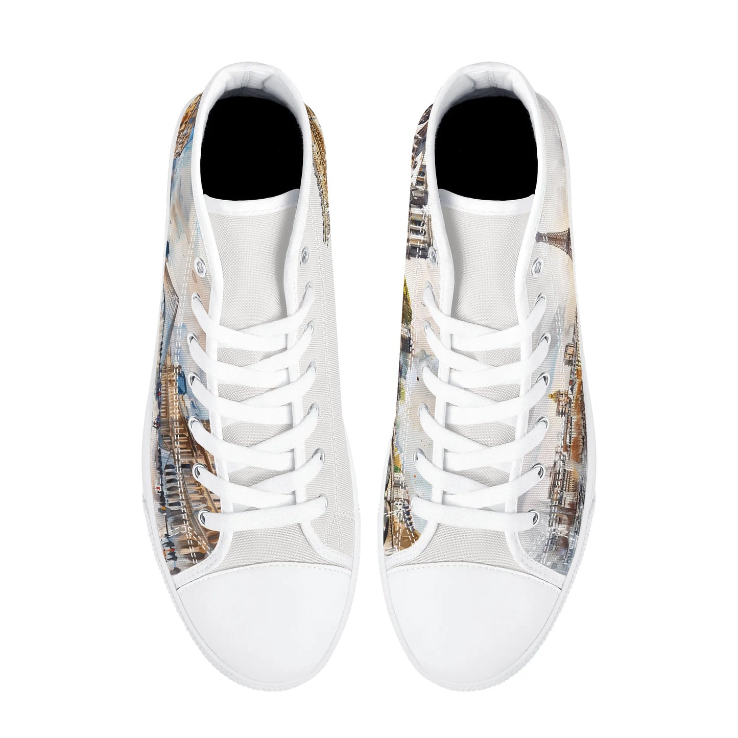 Parisian Panorama High Top Canvas Shoes - Men