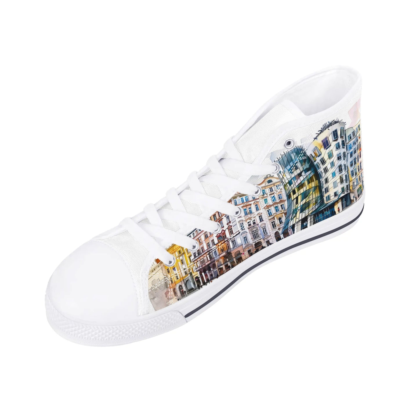 Prague Panorama High Top Canvas Shoes - Women